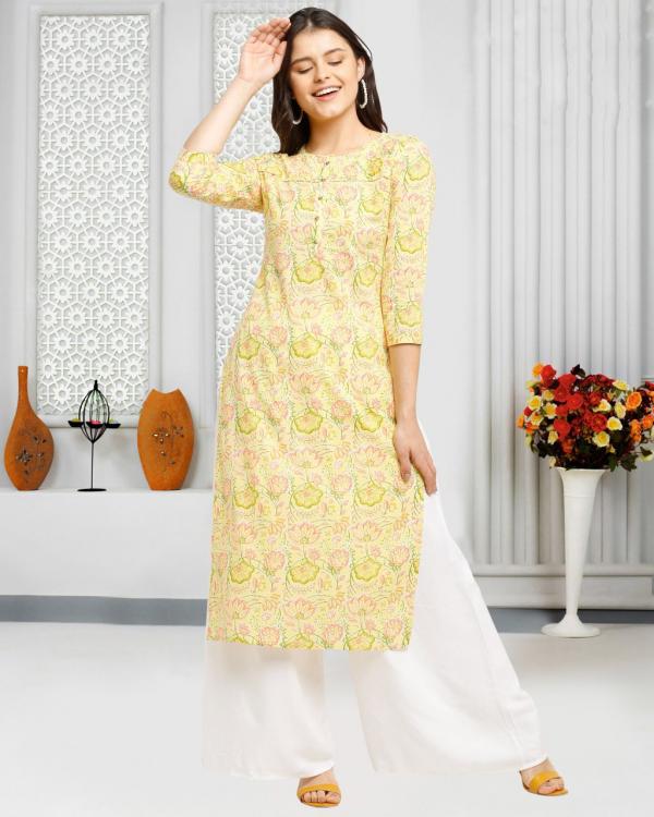 Trendy Printed 102 Casual Wear Jaipuri Kurti Collection